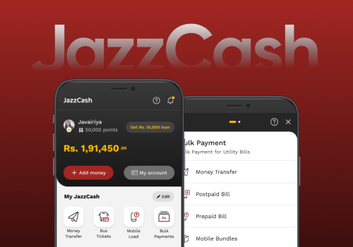 JazzCash-Mobile Wallet App Redesign by Mehtab Hussain