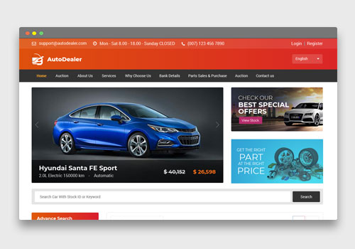 Auto Dealer Design by Mehtab Hussain